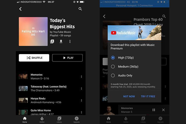 Youtube Music Hadir, Lantas Apa Bedanya dengan Spotify?