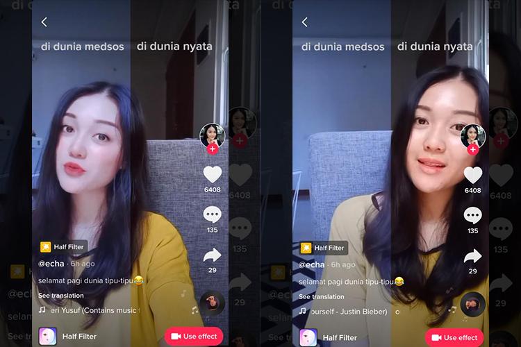 10 Efek TikTok yang Viral dan Sering Digunakan Selebgram