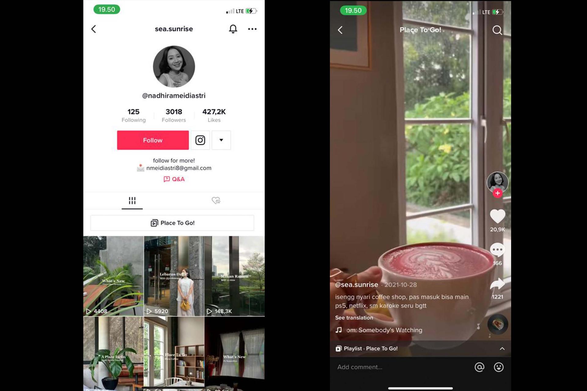 5 Akun TikTok yang Kasih Rekomendasi Cafe Populer