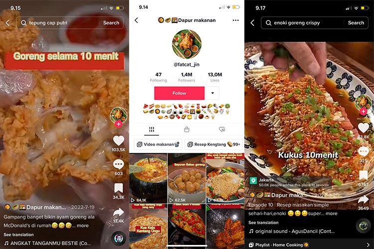 Rekomendasi Akun TikTok dengan Konten Masak Simple